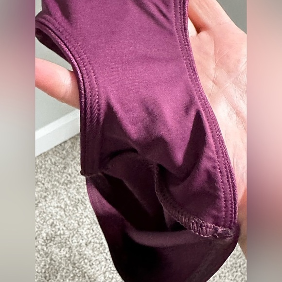 Zimmermann Purple Color blocked Bikini Bottom High Cut & High Waist 10-12 Lycra - Picture 8 of 9